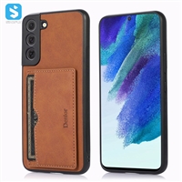 Card slot stand PU back case for SAMSUNG  Galaxy S22